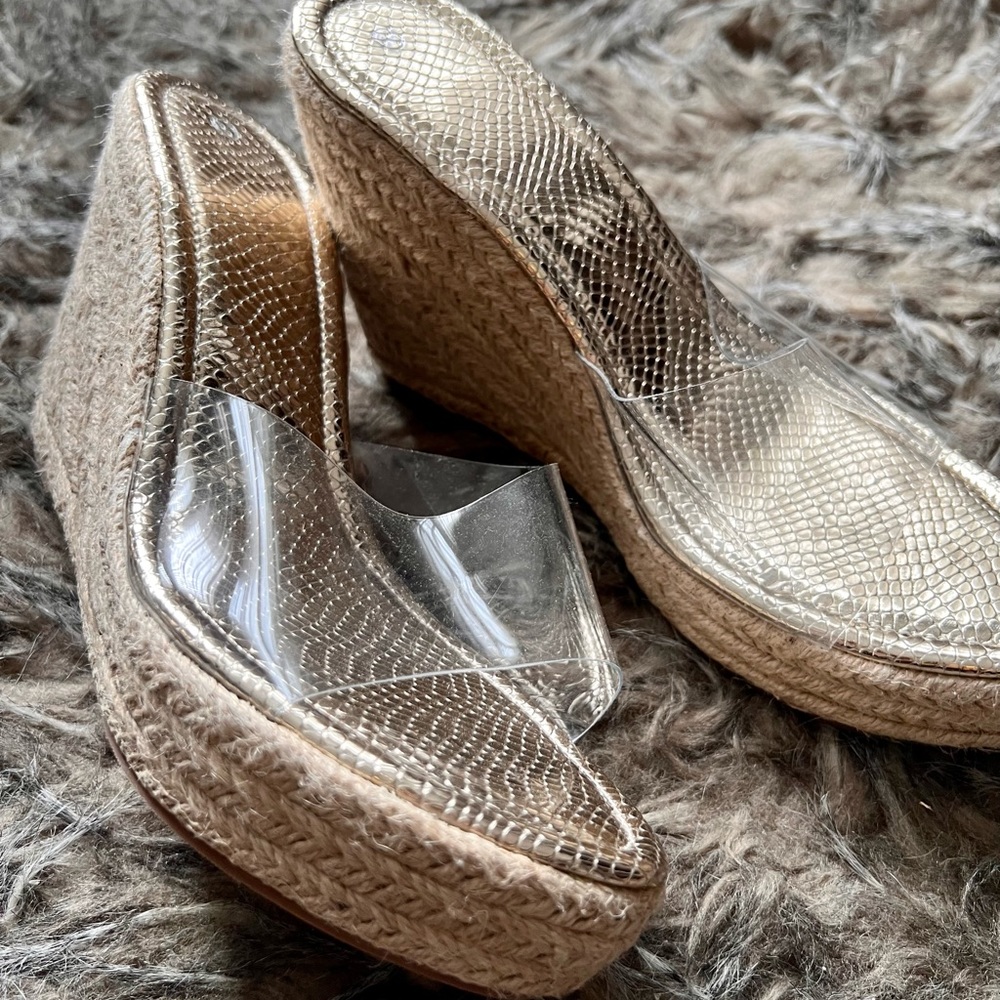 Clear Slip On Summer Espadrilles